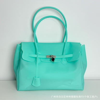 Jellyfirkin new summer new kiiikiii jelly bag tote shoulder bag large capacity underarm bag