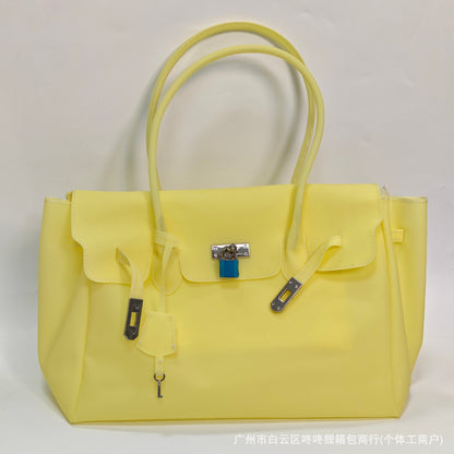 Jellyfirkin new summer new kiiikiii jelly bag tote shoulder bag large capacity underarm bag
