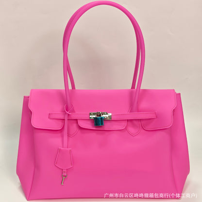 Jellyfirkin new summer new kiiikiii jelly bag tote shoulder bag large capacity underarm bag