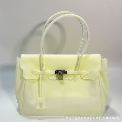 Jellyfirkin new summer new kiiikiii jelly bag tote shoulder bag large capacity underarm bag